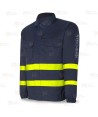 Camisa ignífuga multinorma con cintas reflectantes 220 gr