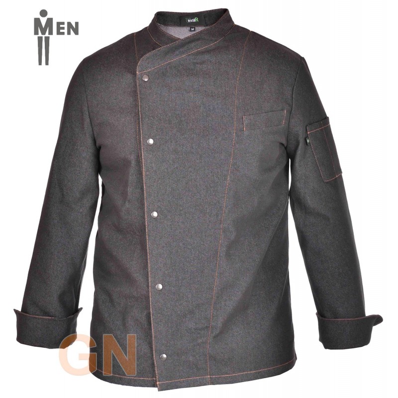 Chaqueta tejana de hombre para cocina con costados transpirables
