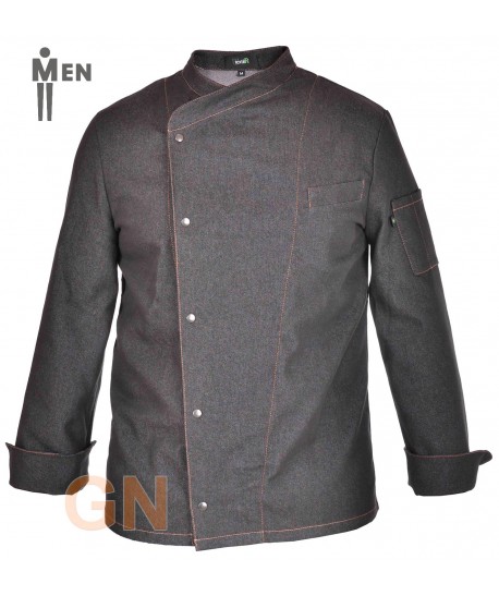 Chaqueta tejana de hombre para cocina con costados transpirables