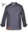 Chaqueta tejana de hombre para cocina con costados transpirables