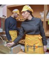 Chaqueta tejana de cocina para mujer con costados transpirables