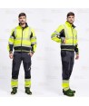 Cazadora Softshell de alta visibilidad y cintas segmentadas