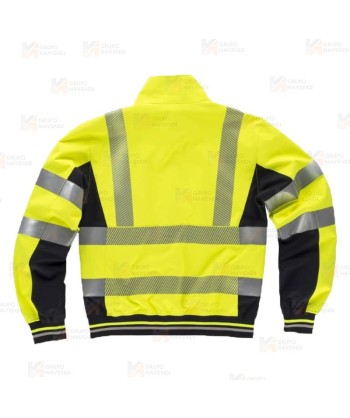 Cazadora Softshell de alta visibilidad y cintas segmentadas