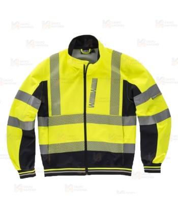Cazadora Softshell de alta visibilidad y cintas segmentadas