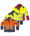 Softshell de trabajo en alta visibilidad con cintas segmentadas