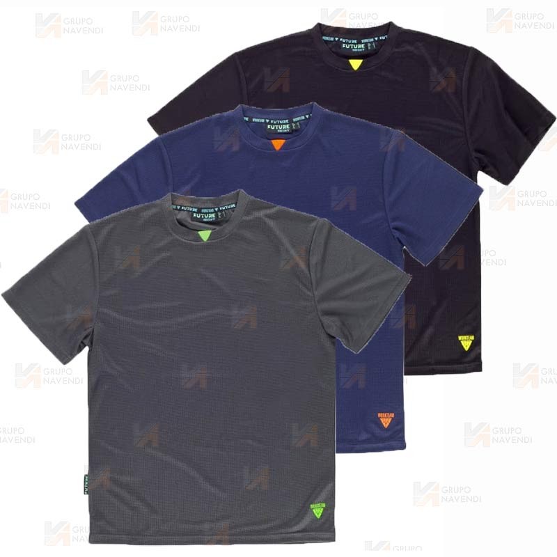 Camiseta de manga corta en tejido transpirable