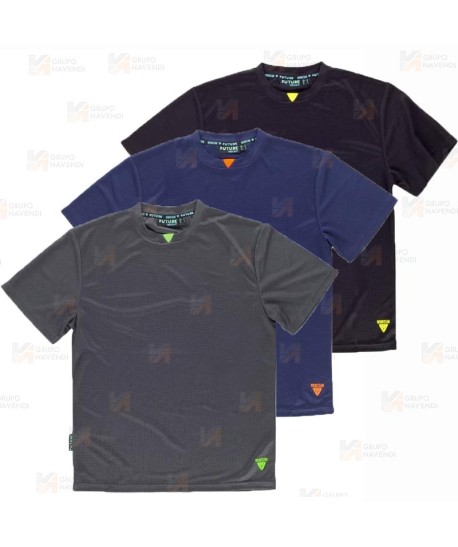 Camiseta de manga corta en tejido transpirable