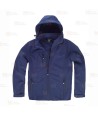 Cazadora softshell económica con doble capa color azul marino