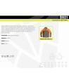 Cazadora softshell bicolor especial para caza o pesca color verde caza y naranja flúor