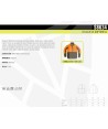 Cazadora softshell bicolor especial para caza o pesca color verde caza y naranja flúor