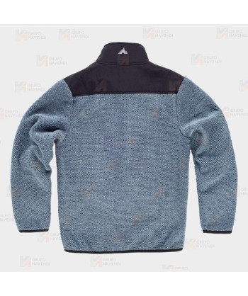 Chaqueta polar extra suave de doble capa color azul/negro