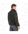 Chaqueta polar extra suave de doble capa color antracita/negro
