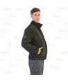 Chaqueta polar extra suave de doble capa color antracita/negro