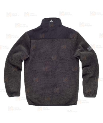 Chaqueta polar extra suave de doble capa color antracita/negro
