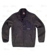 Chaqueta polar extra suave de doble capa color antracita/negro