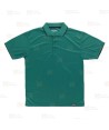 Polo bicolor transpirable de manga corta color verde