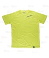Camiseta deportiva de manga corta en tejido ultra transpirable amarillo flúor