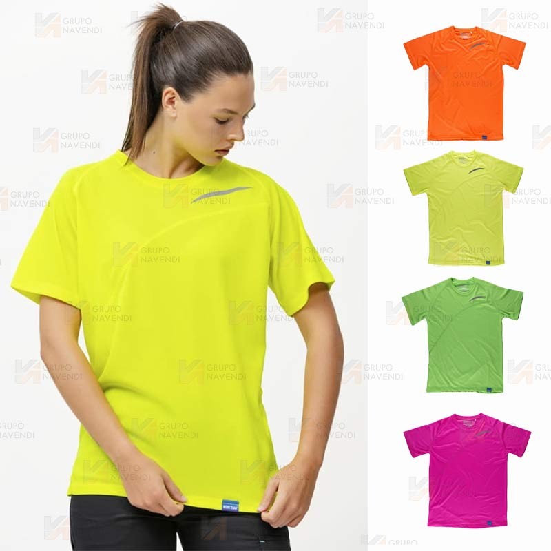 Camiseta deportiva de manga corta en tejido ultra transpirable