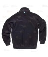 Chaqueta de cuello alto en tejido de microfibra elástico bidireccional color negro
