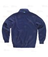 Chaqueta de cuello alto en tejido de microfibra elástico bidireccional color azul marino