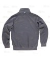 Chaqueta de cuello alto en tejido de microfibra elástico bidireccional color gris