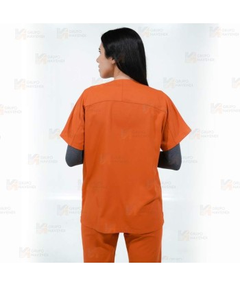 Conjunto sanitario unisex de casaca y pantalón con tejido elástico