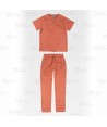 Conjunto sanitario unisex de casaca y pantalón con tejido elástico