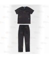 Conjunto sanitario unisex de casaca y pantalón con tejido elástico
