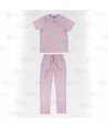 Conjunto sanitario unisex de casaca y pantalón con tejido elástico