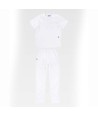 Conjunto sanitario unisex de casaca y pantalón con tejido elástico