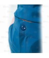 Pantalón sanitario tobillero de mujer con tejido elástico color turquesa oscuro