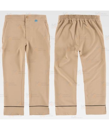 Pantalón sanitario tobillero de mujer con tejido elástico color beige