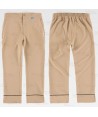 Pantalón sanitario tobillero de mujer con tejido elástico color beige
