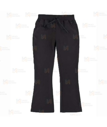 Pantalón sanitario de mujer, de campana con tejido elástico