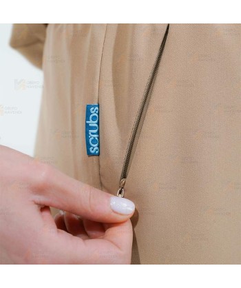 Pantalón sanitario de mujer, de campana con tejido elástico
