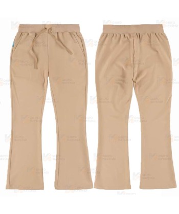 Pantalón sanitario de mujer, de campana con tejido elástico