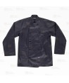 Chaqueta de cocina unisex de manga larga color negro