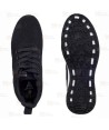 Zapatilla sanitaria de punto con cordones color negro