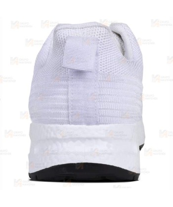 Zapatilla sanitaria de punto con cordones color blanco