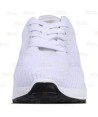 Zapatilla sanitaria de punto con cordones color blanco