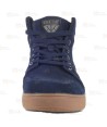Zapatilla abotinada de serraje con cordones